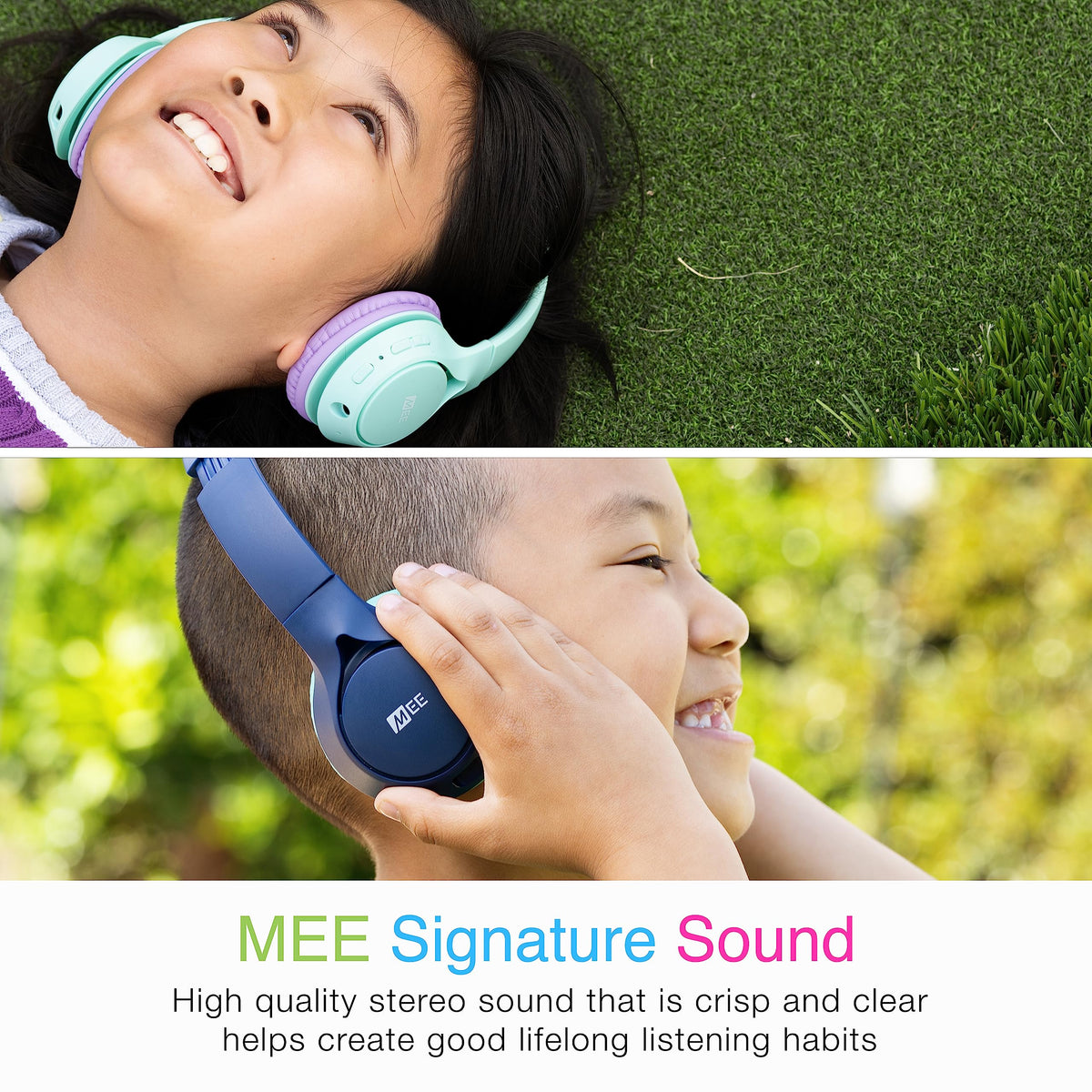 MEE audio KidJamz KJ45BT durable build with flexible headband for active kids.