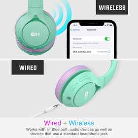 MEE Audio KidJamz KJ45BT durable, flexible headband withstands daily activities.