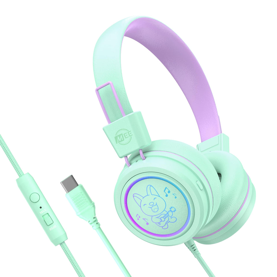 MEE Audio KidJamz KJ55 with LED lights for vibrant style during kids' listening sessions
