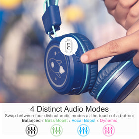 MEE audio kid wearing KidJamz outdoors illustrating durable, kid-friendly use