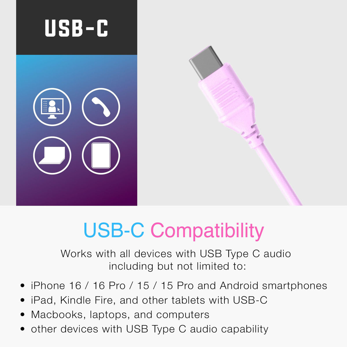 MEE audio KidJamz pink travel-ready headset for portable listening