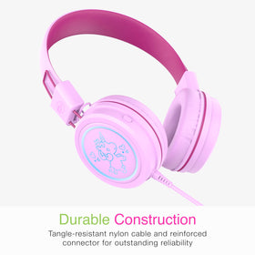 MEE audio KidJamz pink USB-C compatibility with iPhone, iPad, and more
