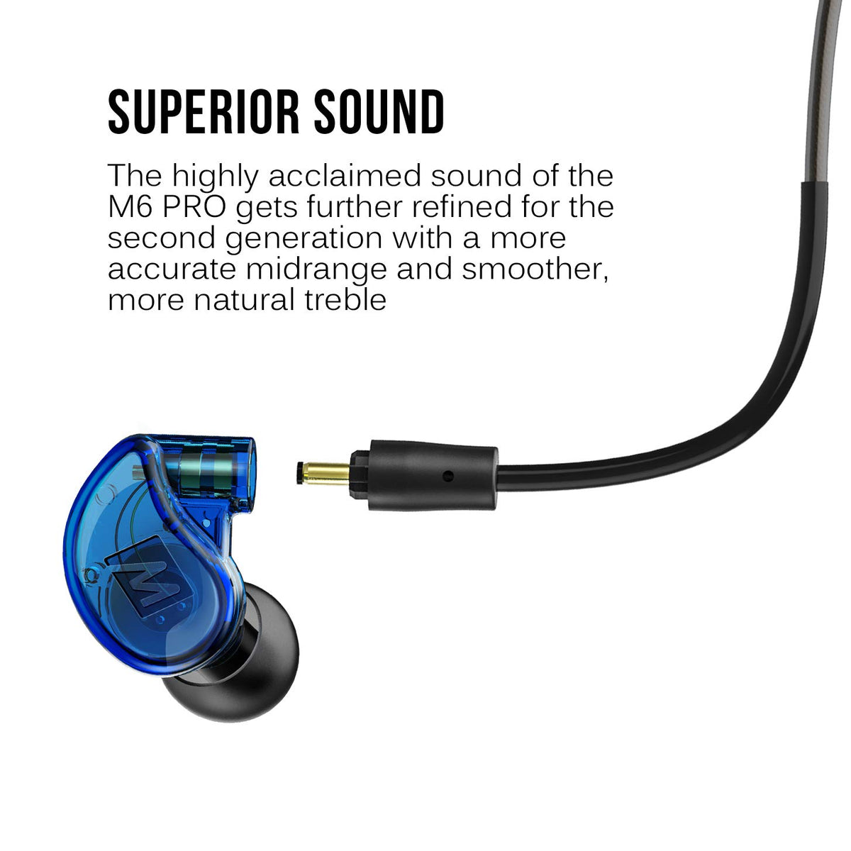 MEE audio driver and casing detail highlighting precision build