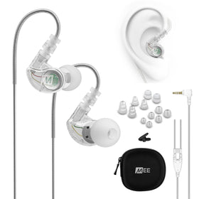 MEE audio M6 Sport earbuds with dynamic drivers delivering powerful bass during workouts