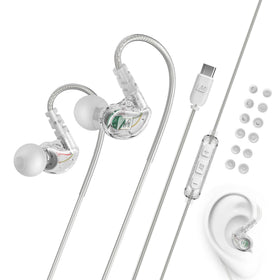 MEE audio M6 Sport earbuds with memory wire earhooks for a secure workout fit
