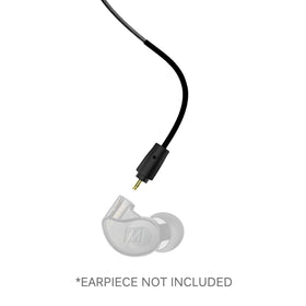 MEE audio MX PRO cable with gold-plated 3.5mm plug for reliable connection.