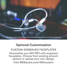 MEE Audio MX1 PRO complete kit includes tips, cables, and case