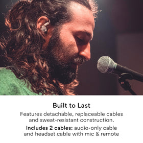 MEE Audio MX1 PRO customizable eartips for a precise seal