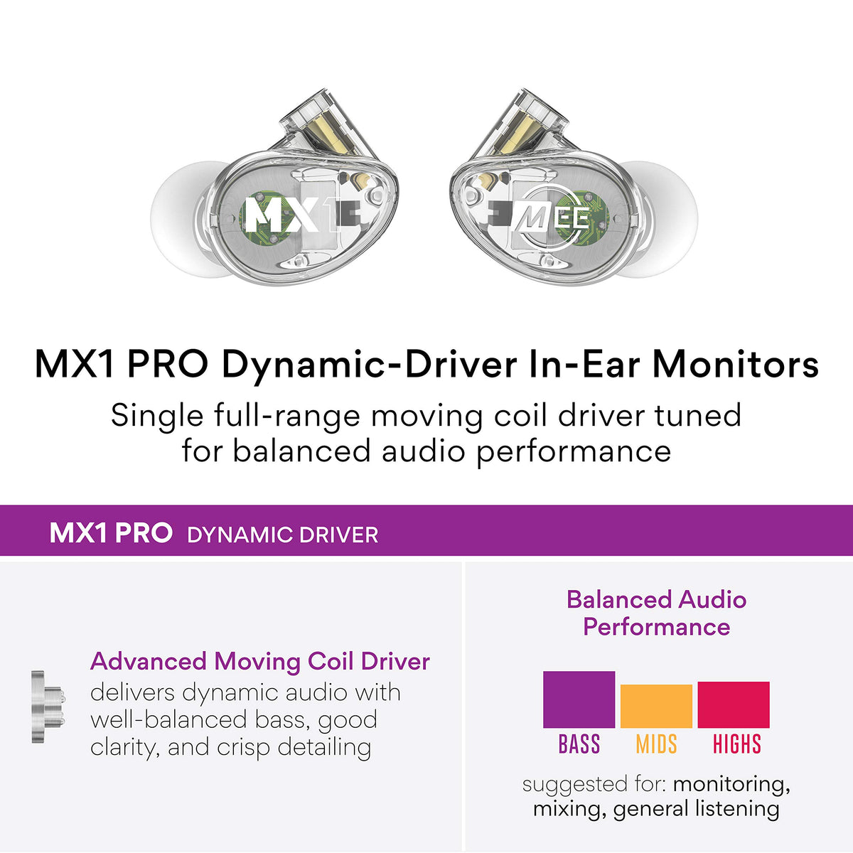 MEE Audio MX1 PRO detachable cables enable easy upgrades