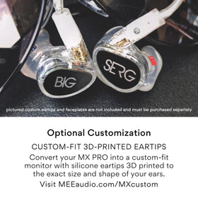 MEE Audio MX1 PRO sweat-resistant design for studio and stage