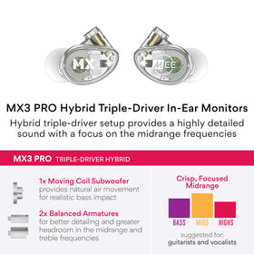 Detachable cables on the MX3 PRO enable quick stage swaps and durability
