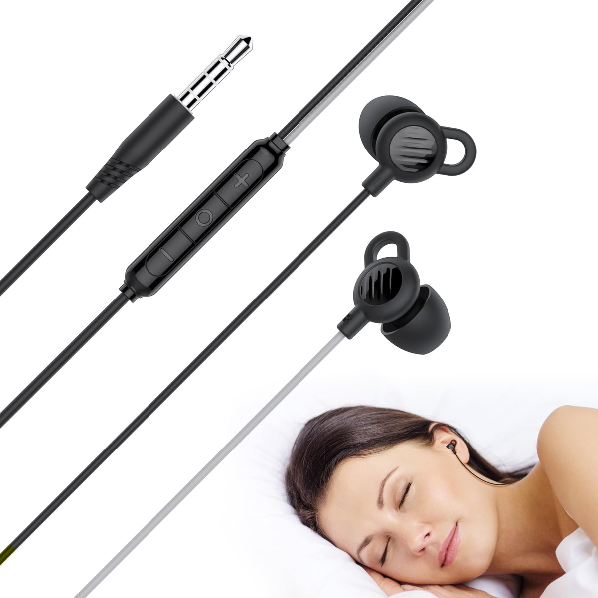 MEE Audio SleepTones low-profile earpieces for side-sleeper comfort.