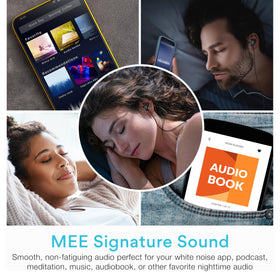 Soft silicone SleepTones material stays comfortable overnight.