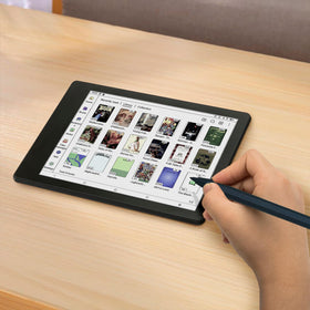 Meebook M8C e-reader front light adjustable for day and night reading.