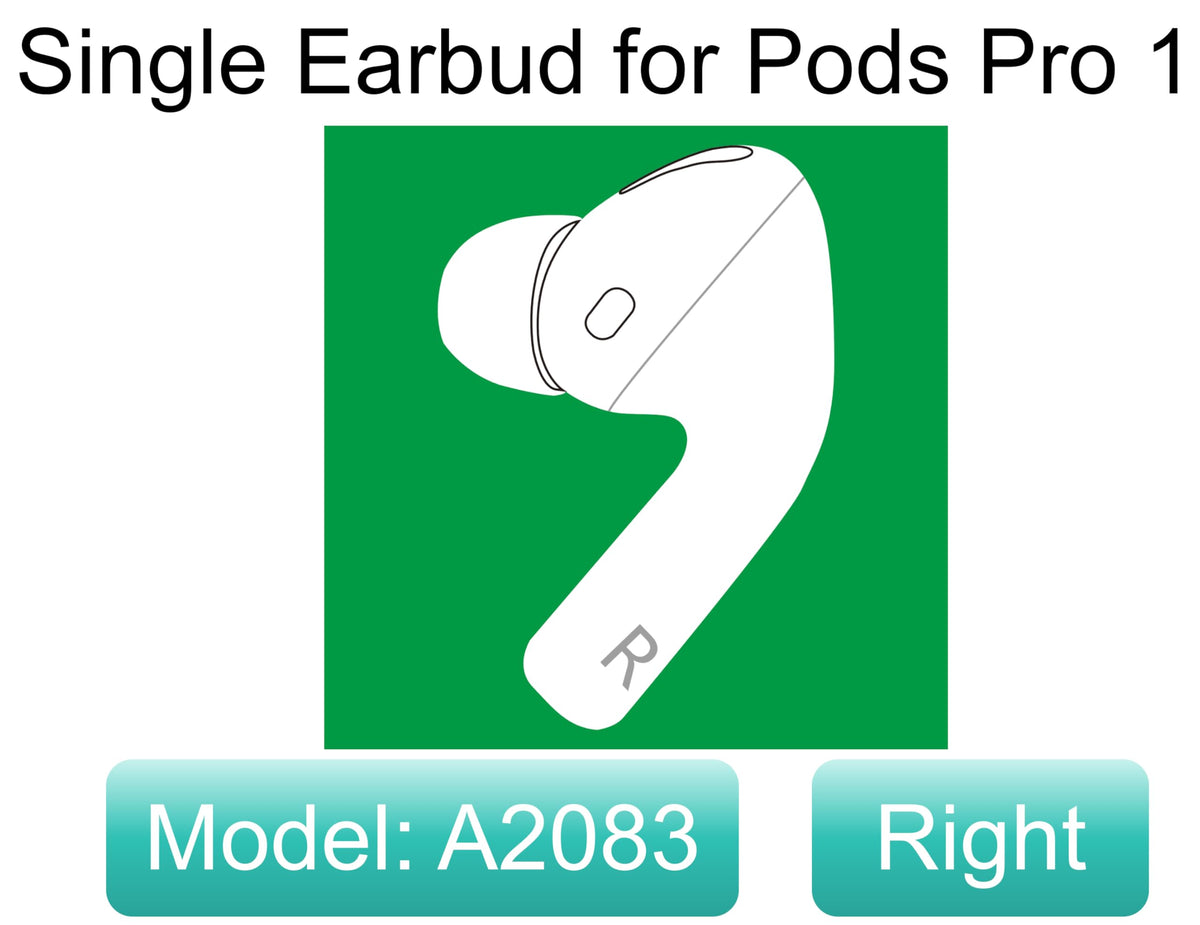 Meenova A2083 right earbud side view, compatible with Air Pro 1st Gen.