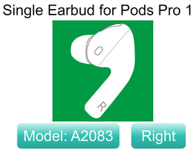 Meenova A2083 right earbud side view, compatible with Air Pro 1st Gen.