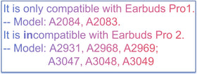 Meenova A2084 left earbud pairing steps illustration