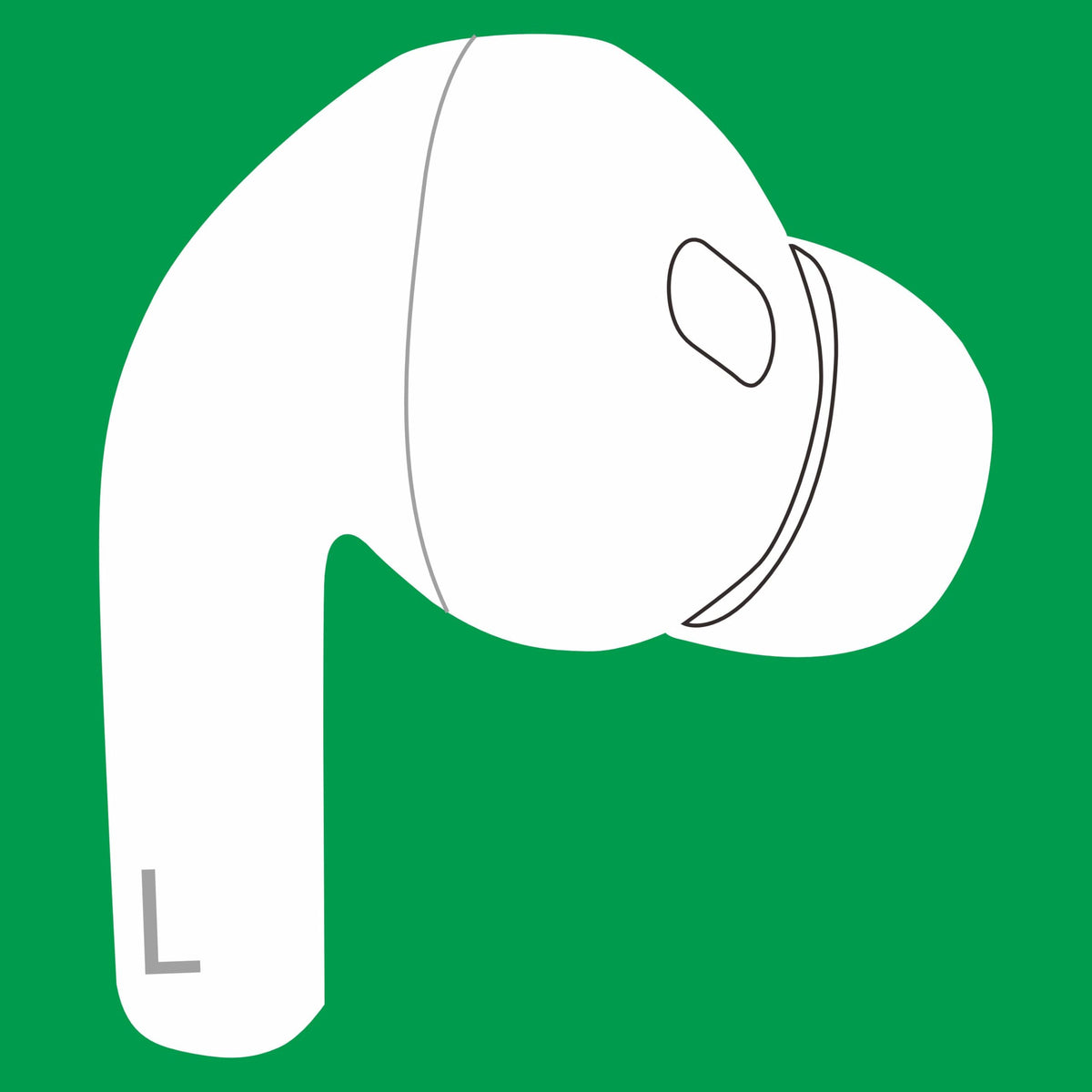 Meenova left earbud replacement for Pod Pro 2nd Gen with USB-C port, seamless pairing.