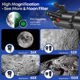 MEEZAA 2x-barlow-lens expands magnification for lunar and planetary views