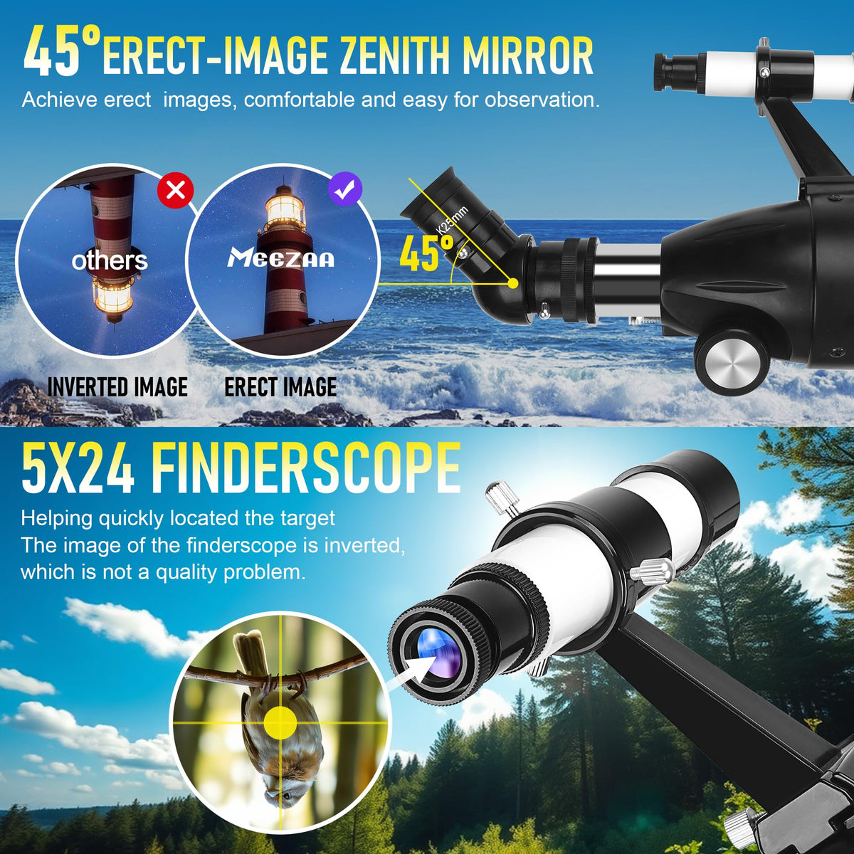 MEEZAA 3x Barlow lens triples magnification for closer lunar details