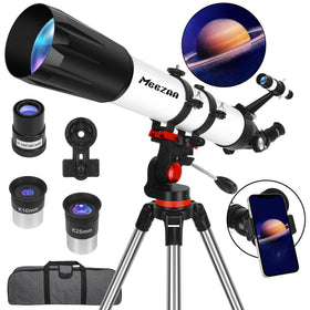 MEEZAA telescope with 90mm aperture for bright beginner stargazing
