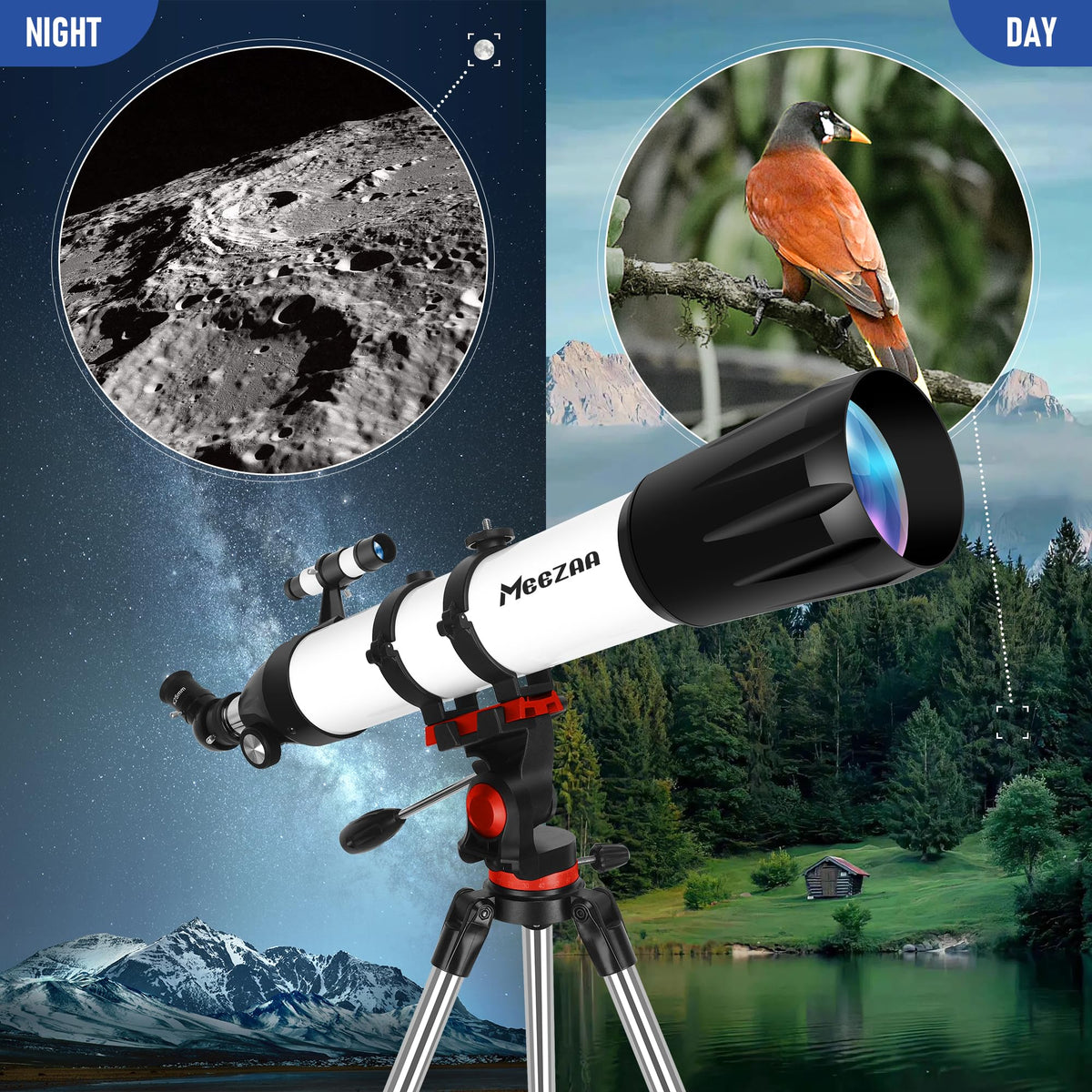MEEZAA carry bag keeps telescope gear organized for travel