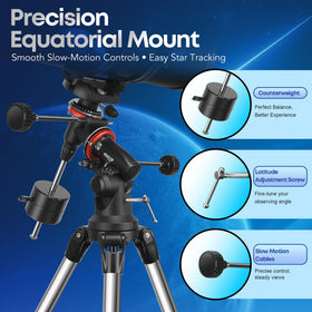 MEEZAA moon-filter reduces glare for comfortable lunar sessions