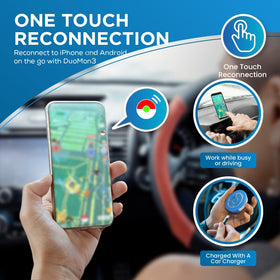 megacom DuoMon 3 IPX7 waterproof design tolerates splashes and rain.