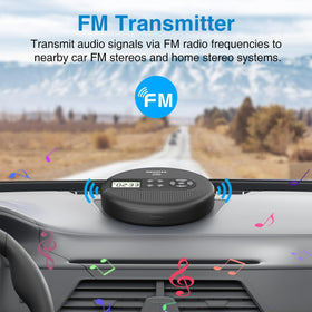 MEGATEK CP27BR broadcasting via FM transmitter into a car stereo for hands-free play