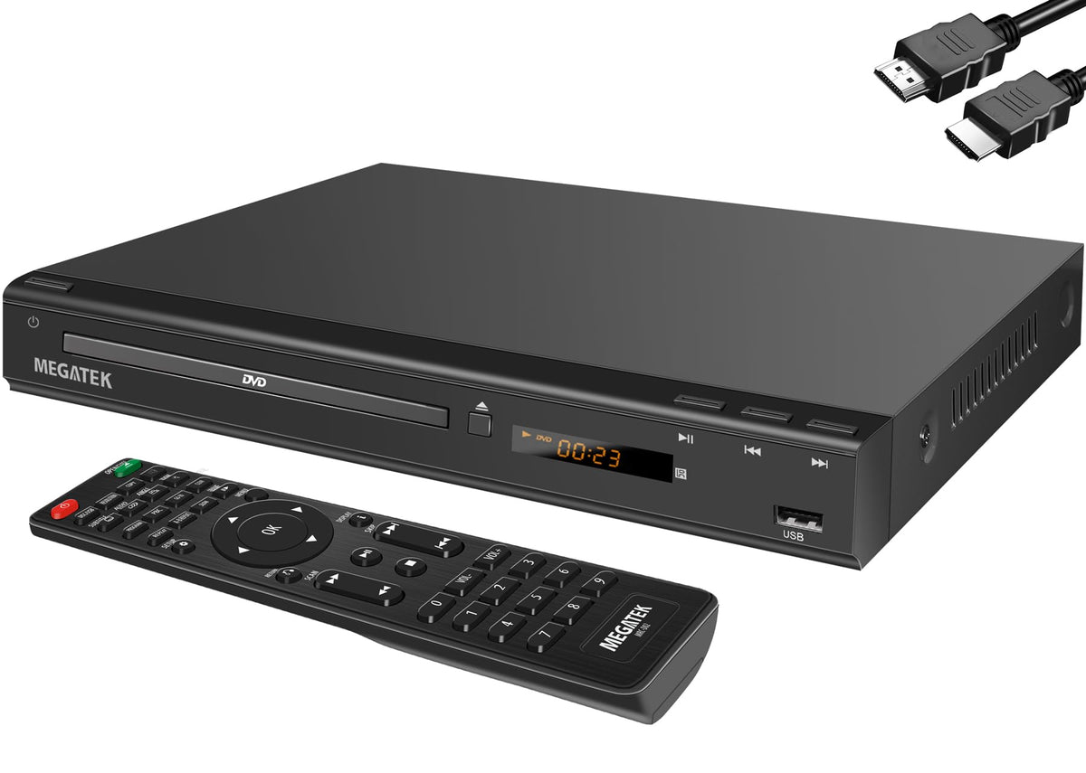 MEGATEK front panel view showing slim design and easy controls for quick setup