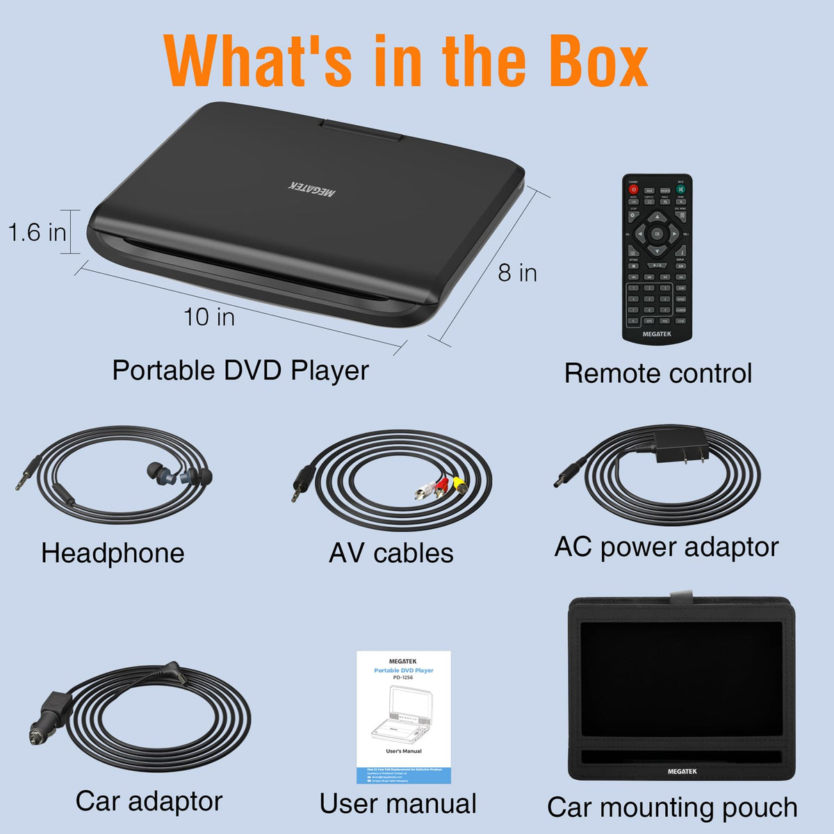 MEGATEK full feature package supports family road trips and flights.