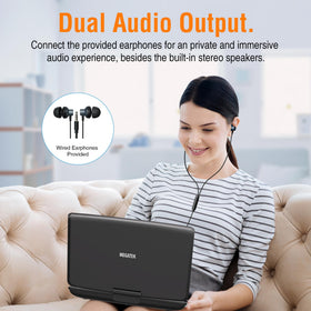 MEGATEK headphones included deliver private audio during travel.