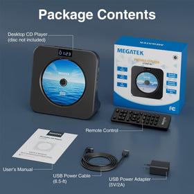 MEGATEK next to a book for size comparison showing compact desktop footprint