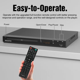 MEGATEK playing MP3 from USB stick showing direct media playback capability