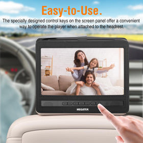 MEGATEK supports DVD, CD, USB, and SD formats for flexible viewing.