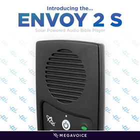 MEGAVOICE NKJV handheld Bible player with easy controls for all ages.
