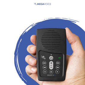 MEGAVOICE packaging with manual for quick setup and ownership benefit