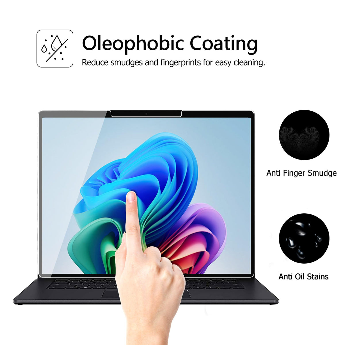 Bubble-free installation aided by adhesive tabs