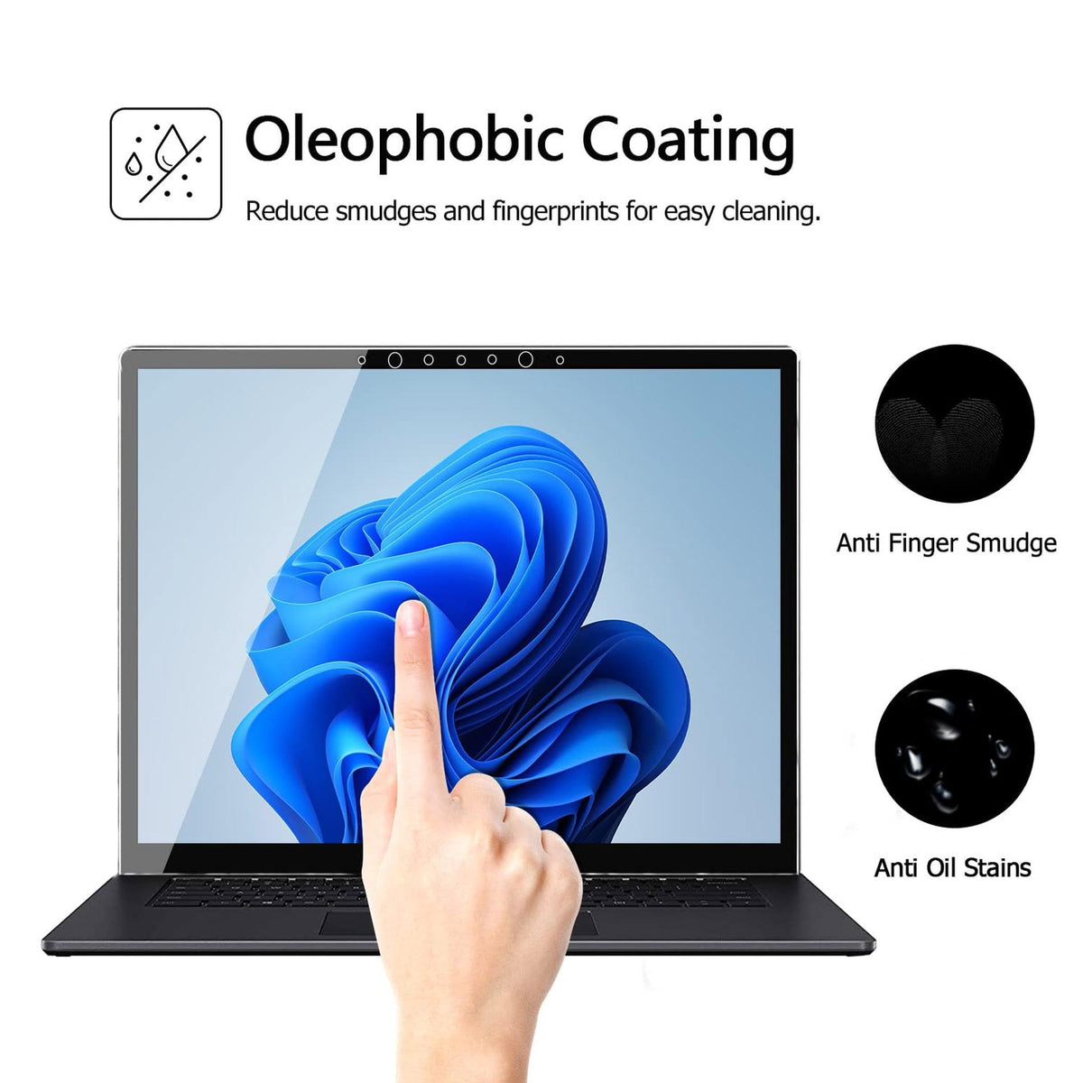 Megoo cleaning and installation kit items for easy bubble-free fit