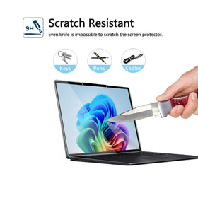 Megoo ArmorShield edge-to-edge coverage on Surface Laptop 13 (2025) for full screen protection.