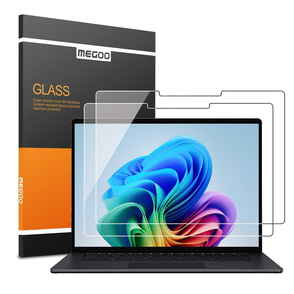 Megoo ArmorShield for Surface Laptop 13 (2025) front view, edge-to-edge protection.