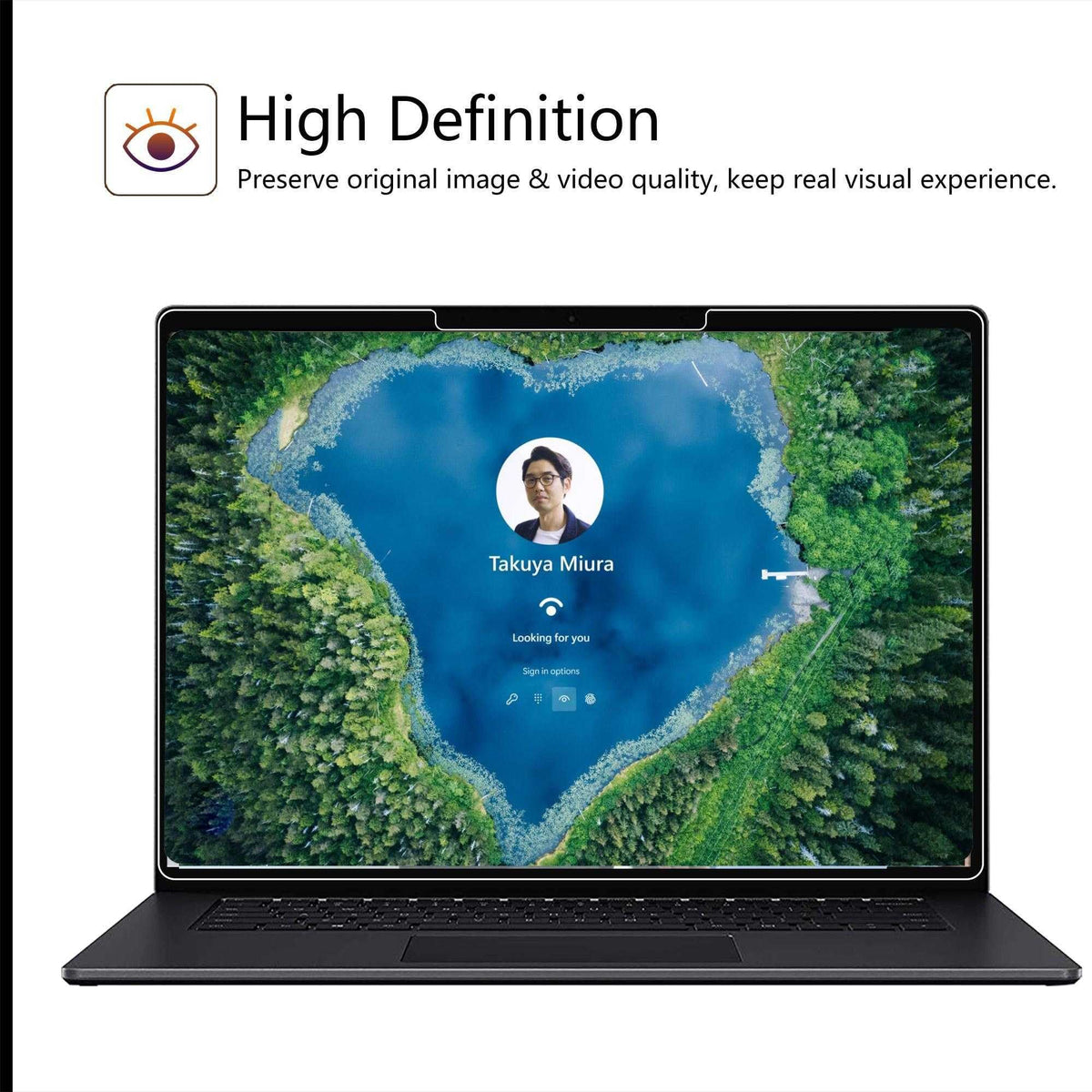 Megoo ArmorShield installation on Surface Laptop 13 (2025) with bubble-free setup.