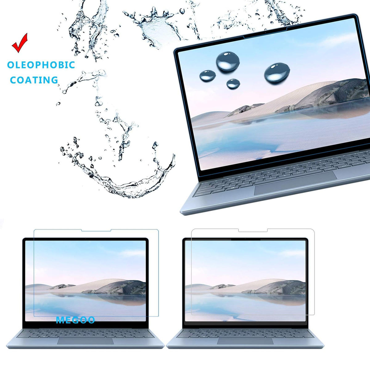 Megoo ArmorShield compatible with Surface Laptop Go 3 12.4in screens for confident protection.
