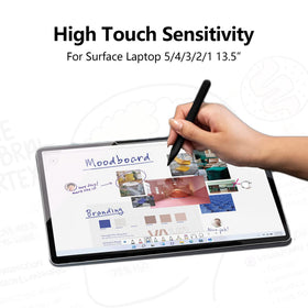 Megoo two-pack displayed with laptop for size and spare convenience