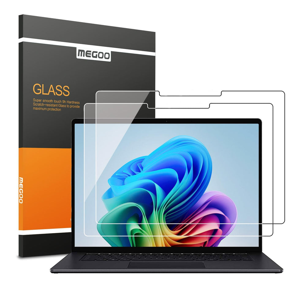 Megoo glass screen protector for Surface Laptop 7 13.8-inch offers crystal-clear protection