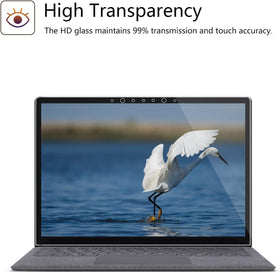 Megoo protector on laptop screen in use preserving display clarity and touch response
