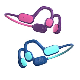 Mehomeli paired headphones front view showing colors and comfortable fit