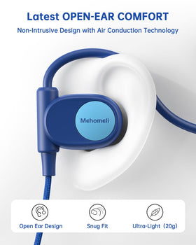 Mehomeli Kid Headphones air conduction keep ears free for travel