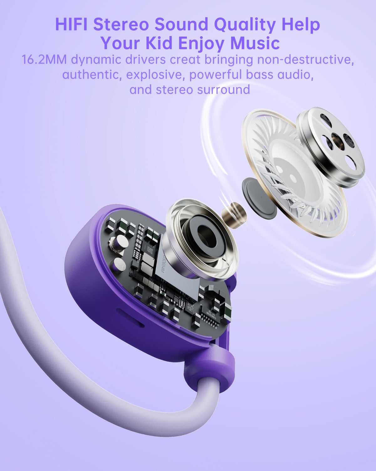 Mehomeli headphones support school or outdoor activities.