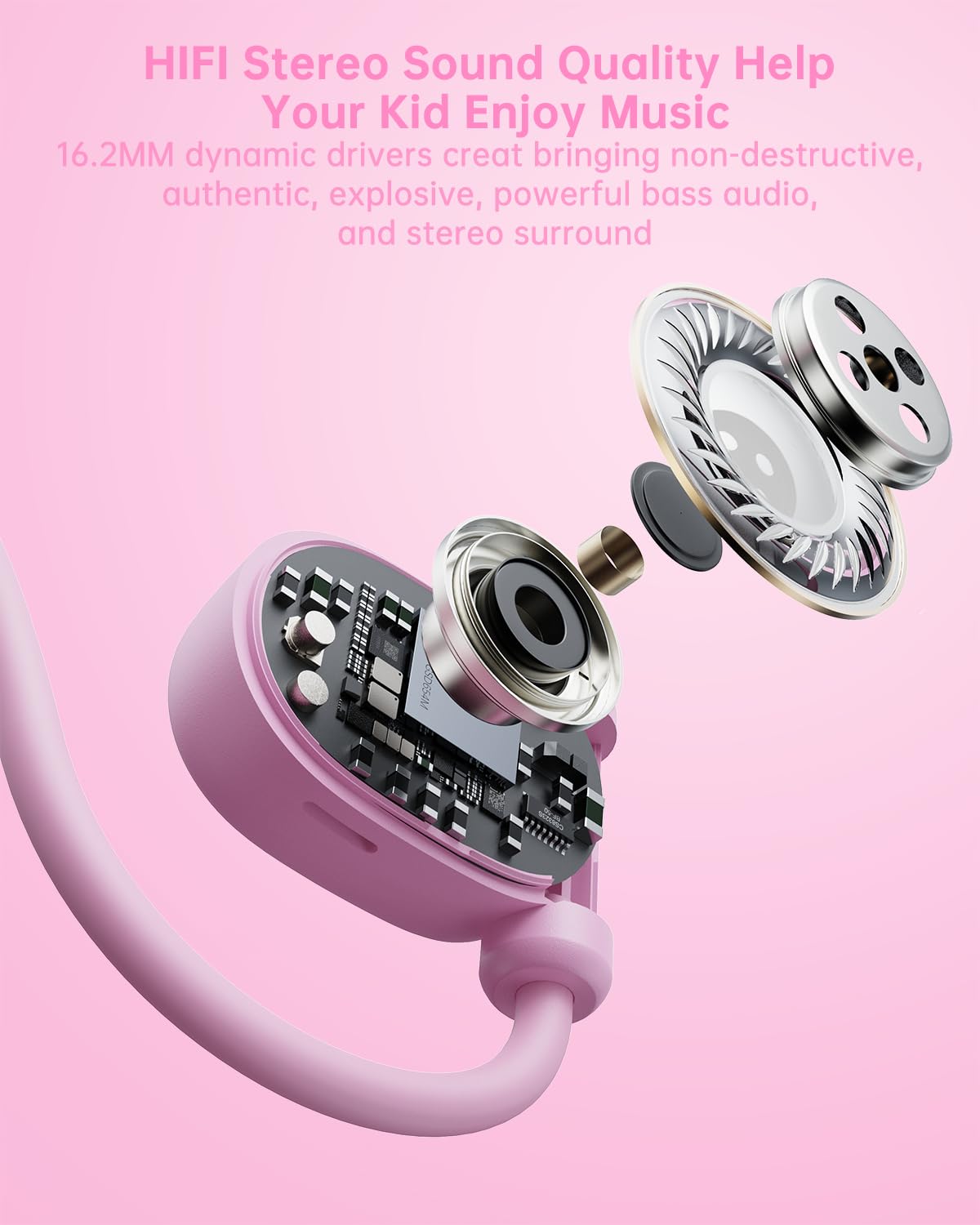 Mehomeli Kid Headphones-durable-nylon-cord ideal for outdoor trips.